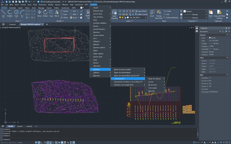 Integración fluida de CivilCAD sobre AutoCAD y ZWCAD
