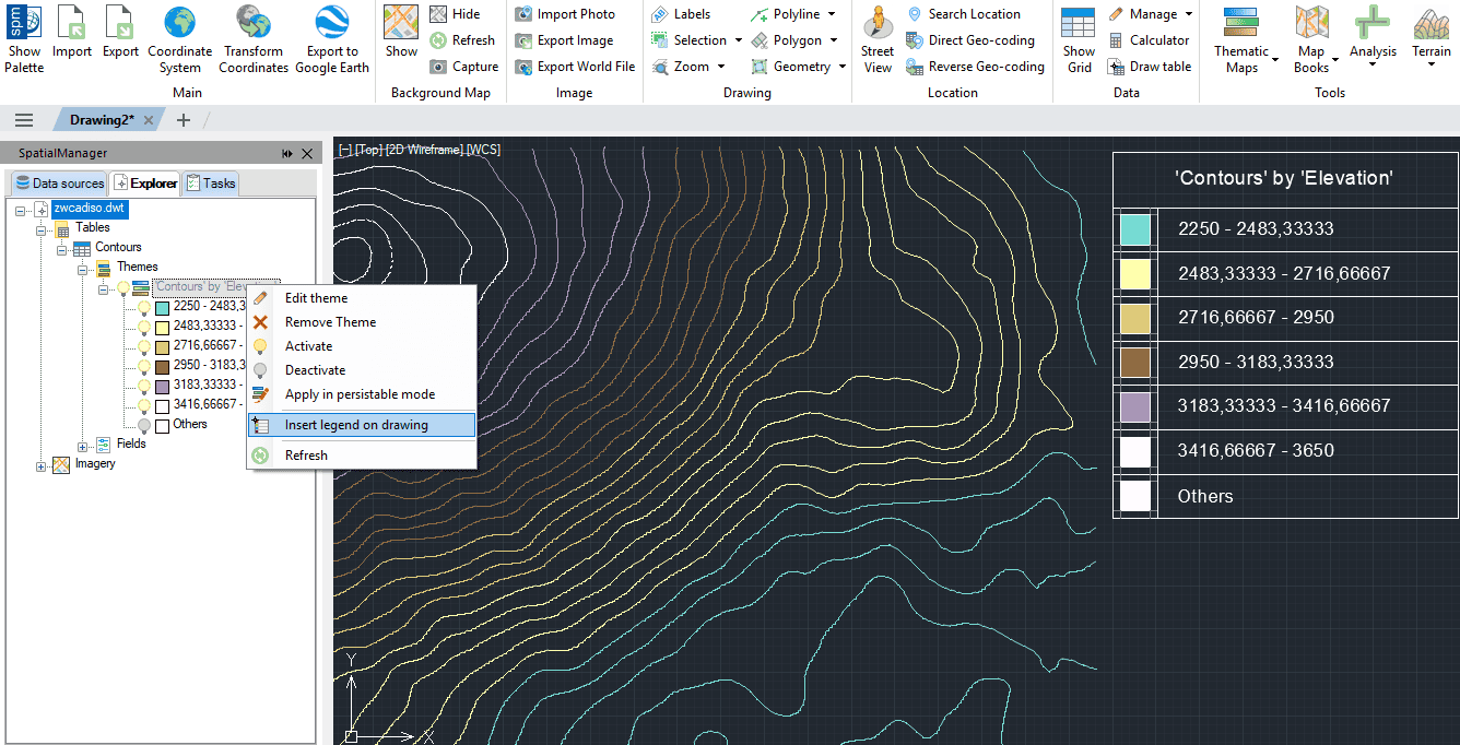Mapas temáticos y leyendas dinámicas en Spatial Manager Pro